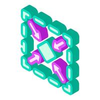 compact size isometric icon figure vector