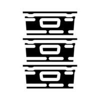 stackable design glyph icon illustration vector