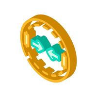 compact size isometric icon badge vector
