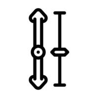 adjustable height line icon illustration vector