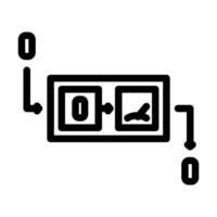 qubit measurement quantum computer line icon illustration vector