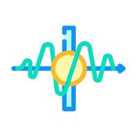 tunneling quantum computer color icon illustration vector