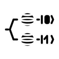 photonic qubit quantum computer glyph icon illustration vector