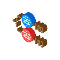 photonic qubit quantum computer isometric icon illustration vector