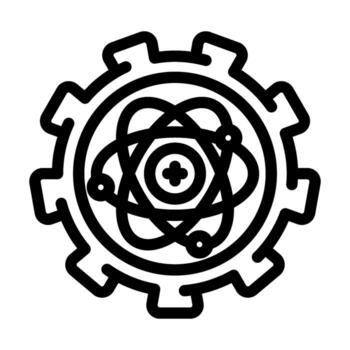 hardware scalability quantum computer line icon illustration vector