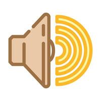 built speakers color icon illustration vector