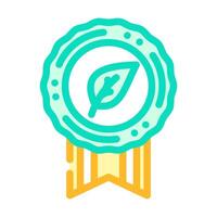 eco certified color icon object vector