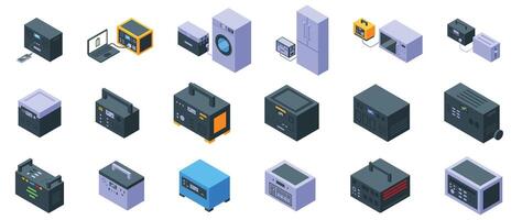 assorted modern home appliances vector