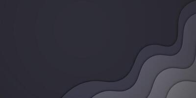 A dark background with waves and a black background vector