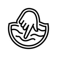soft touch line icon illustration vector