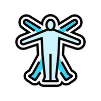 ergonomic fit color icon illustration vector