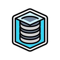 built storage color icon symbol vector