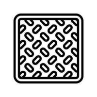 non slip grip line icon object vector