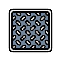 non slip grip color icon item vector