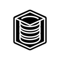 built storage glyph icon object vector