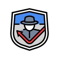 anti theft feature color icon symbol vector