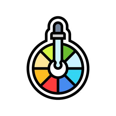 multi color options color icon illustration