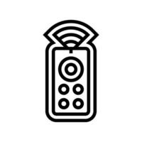 remote control line icon symbol vector