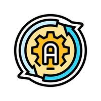 auto adjust feature color icon symbol vector