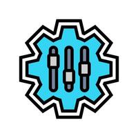 customizable features color icon illustration vector
