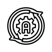 auto adjust feature line icon item vector
