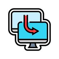 remote access color icon item vector