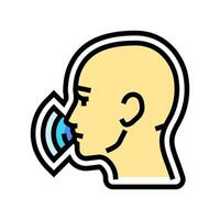 voice activated color icon illustration vector