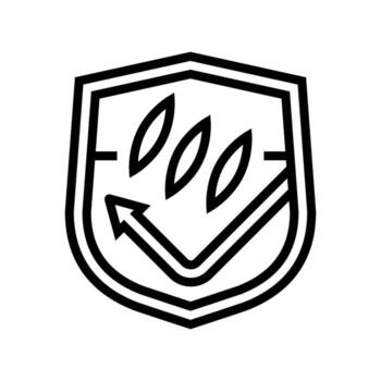 scratch resistant line icon object vector