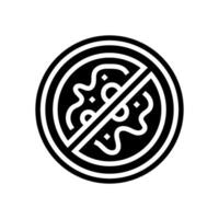 anti bacterial glyph icon illustration vector
