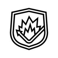 shockproof line icon symbol vector