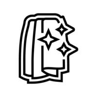 easy clean line icon illustration vector
