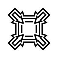 compact size line icon symbol vector