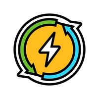 energy efficient color icon symbol vector