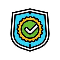 safety certification color icon symbol vector