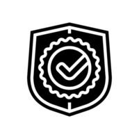 safety certification glyph icon object vector