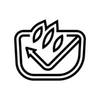 scratch resistant lens line icon illustration vector