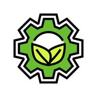 eco conscious production color icon illustration vector