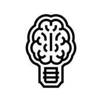 intelligent design line icon illustration vector