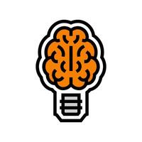 intelligent design color icon illustration vector