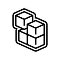 modular components line icon illustration vector