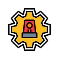 emergency mode feature color icon illustration vector