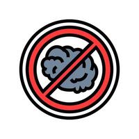 zero emission use color icon illustration vector