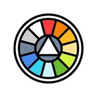 multi color option color icon illustration vector