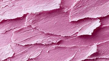 Abstract Pink Texture With Layered Organic Forms. This detailed close up showcases a rich pink surface with delicate, layered textures, resembling organic matter or natural formations. photo