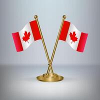 Canada table flag vector