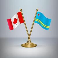 Canada and Aruba table flag relation vector