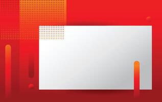 modern abstract red white square background design vector