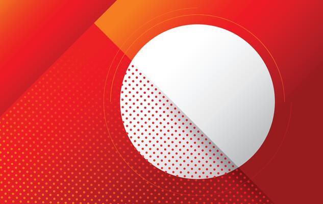 round modern abstract gradient red white background design