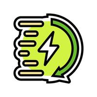 quick charge enabled color icon illustration vector