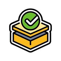 pre assembled color icon object vector